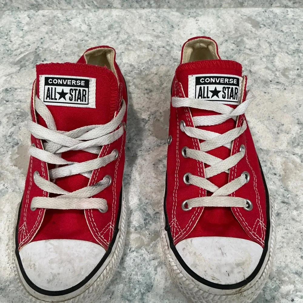 Converse Sneakers Chuck Taylor All Star Youth 3 Red Canvas Low Top 3J236